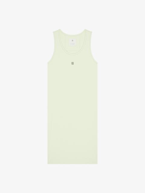 TANK DRESS IN COTTON WITH 4G DETAIL