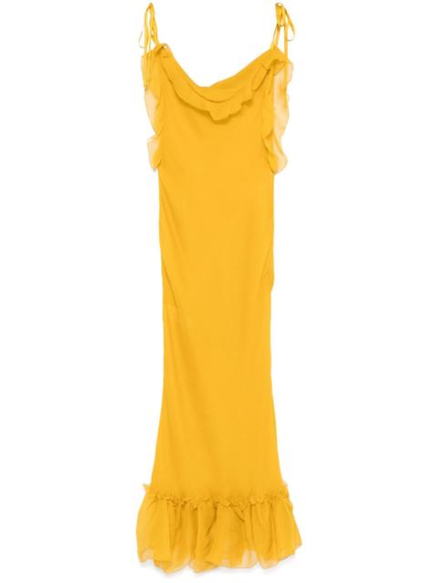 silk maxi dress