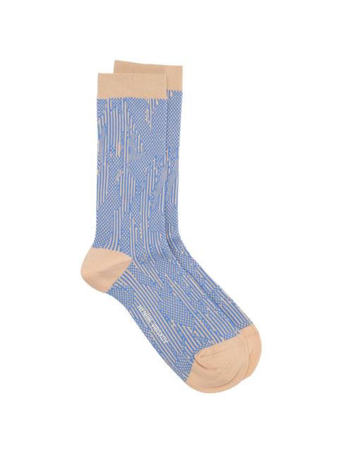 HANDSOME HANDS SOCKS FEMME - BEIGE HANDSOME BLUE