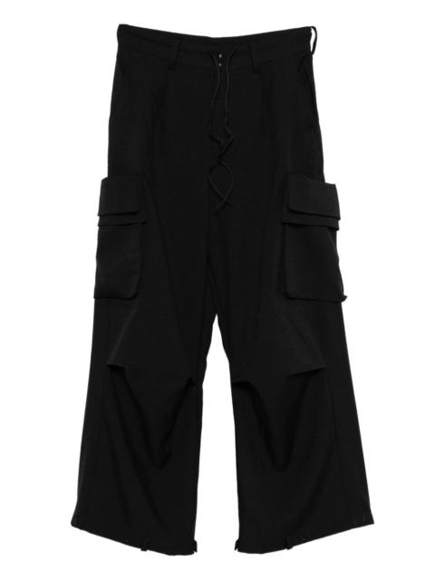 drawstring cargo trousers