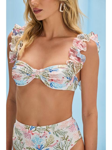 SEAWEED FLUTTER BIKINI TOP
