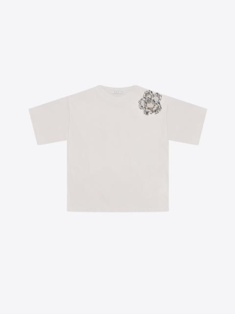 CRYSTAL CLUSTER FLOWER T-SHIRT