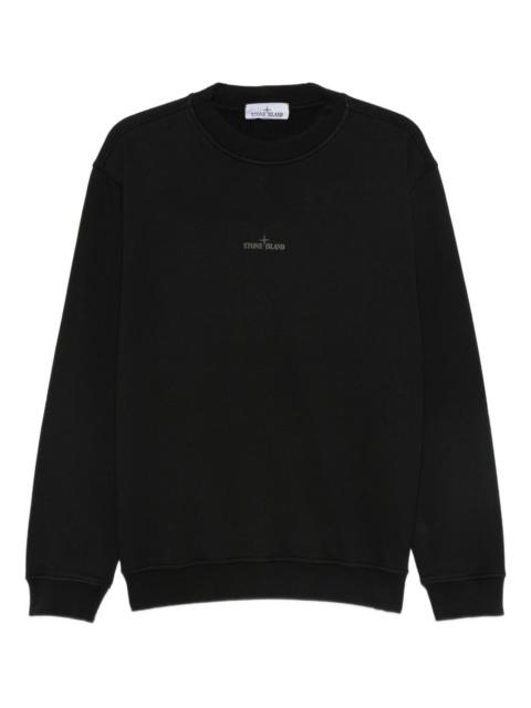 logo-embroidered cotton sweatshirt