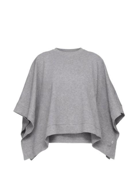 oversized panelled poncho