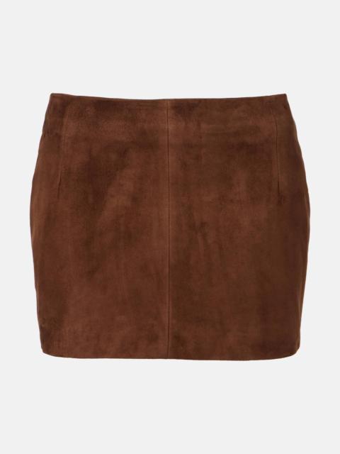 Avery suede miniskirt