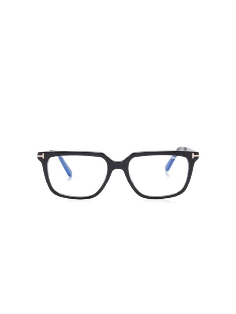 rectangular-frame glasses
