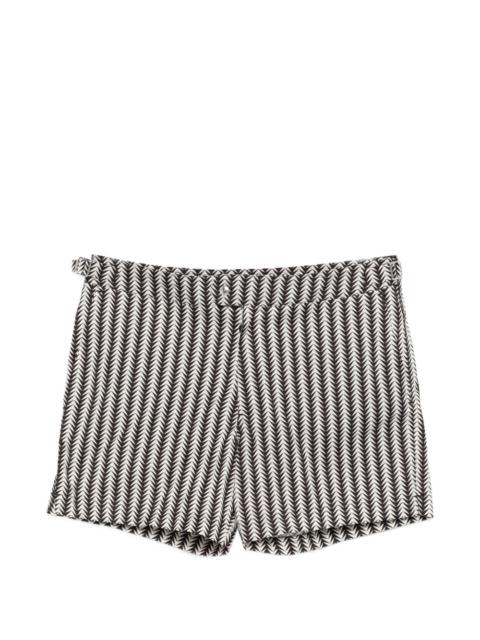 patterned swim shorts