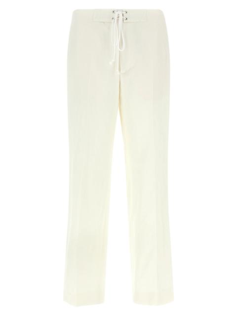 Oxford fabric trousers