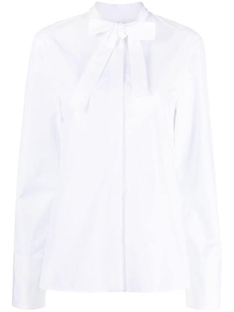 bow-detailing cotton shirt