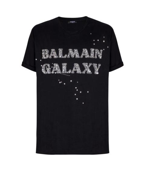 Embroidered Balmain Galaxy T-shirt