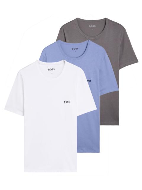 Boss Classic Logo-embroidered Cotton T-shirt set of Three