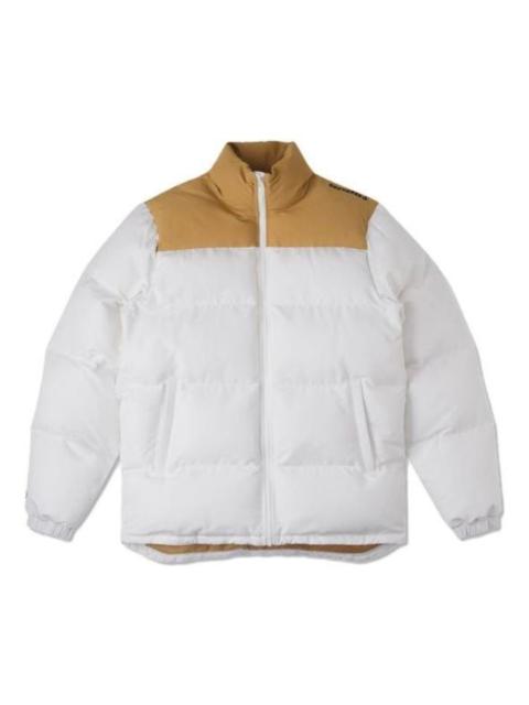 Converse Colorblock Down Jacket 'White Tan' 10020541-A05