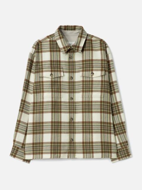 CHECKED WOOL OVERSHIRT