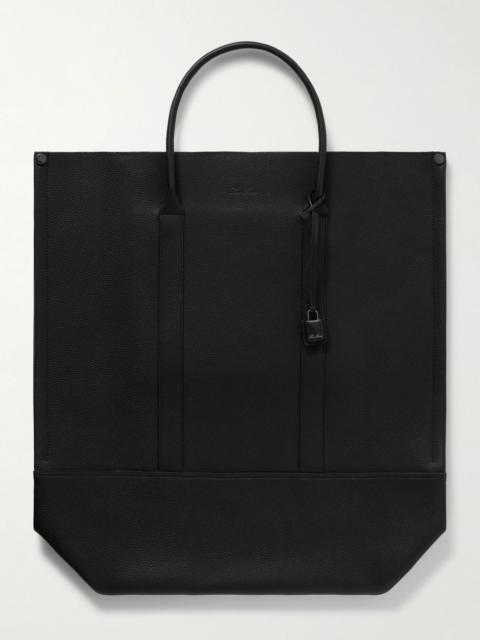 Beam Large Full-Grain Leather Tote Bag Black