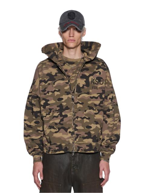 ZIP THRU HALEN HOODIE CAMO