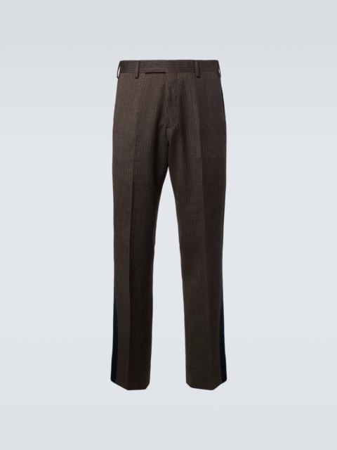 Alto pinstripe wool-blend slim pants