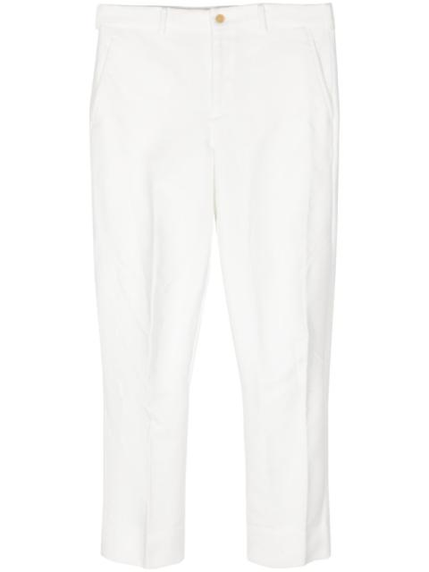 cropped slim-cut trousers