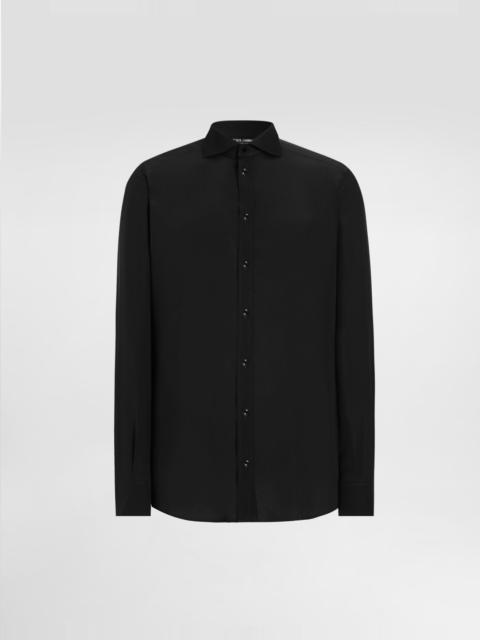 Stretch poplin martini shirt