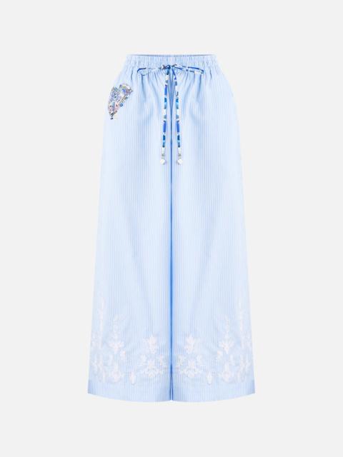 WIDE LEG ELASTIC WAIST PANT