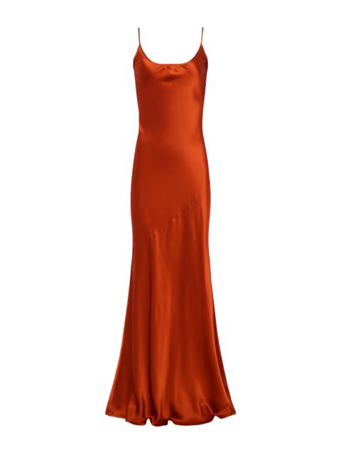 L'Agence Manon Gown with Faux Fur