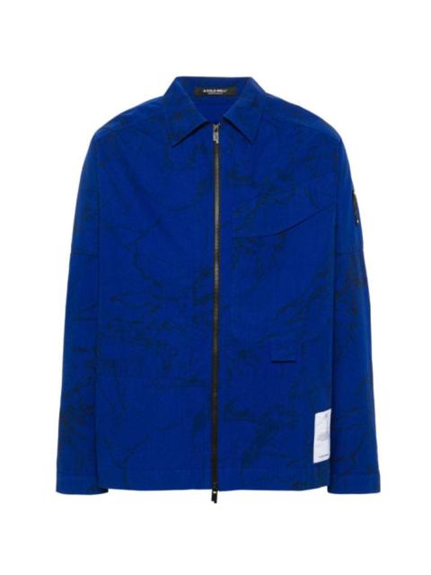 Overdye Zip Overshirt 'Volt Blue'