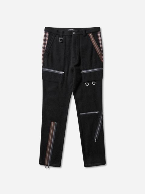 Men's Cotton Zip Pants Black