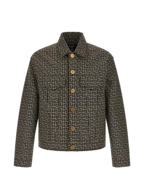 monogram jacquard jacket
