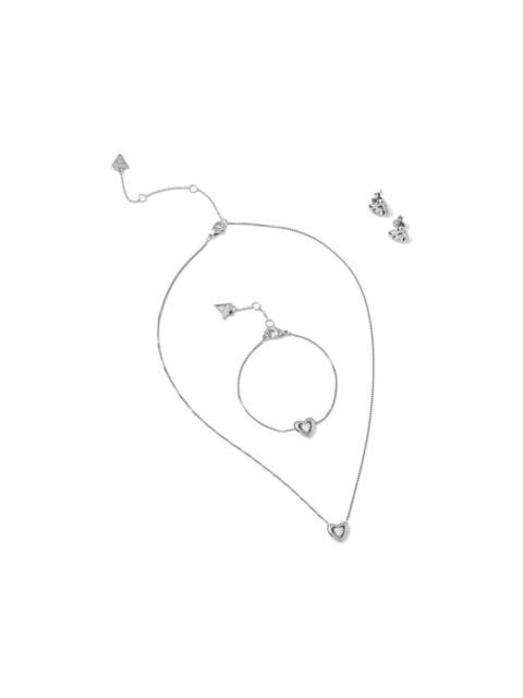 heart-pendant necklace (set of three)