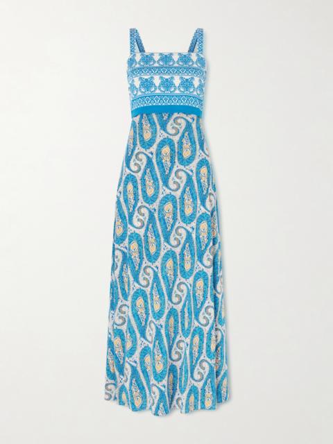 Paisley-print Jersey Maxi Dress
