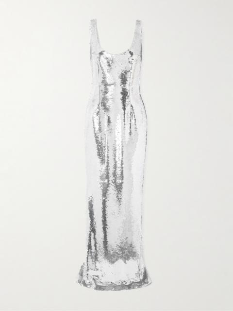 Manu In Infini Sequined Satin Gown