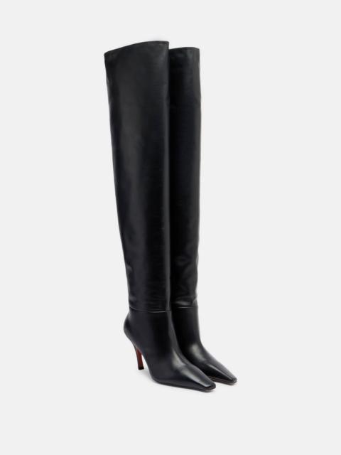 Jamie 80 leather over-the-knee boots