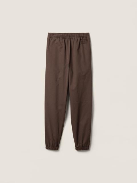Washed twill joggers