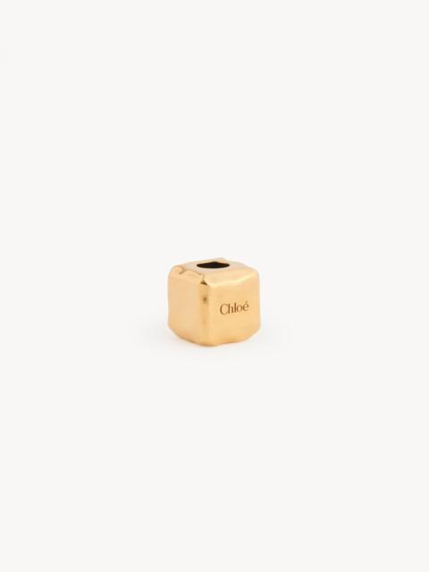 CUBE DICE CHARM FOR BRACELET BAG IN BRASS
