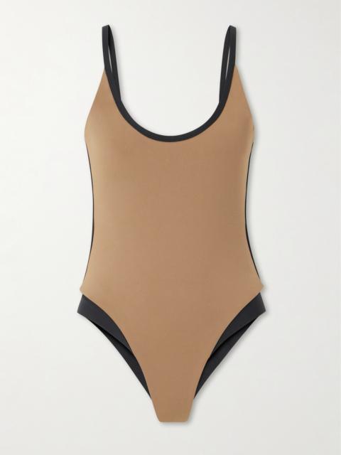 Calacatta Two-tone Swimsuit