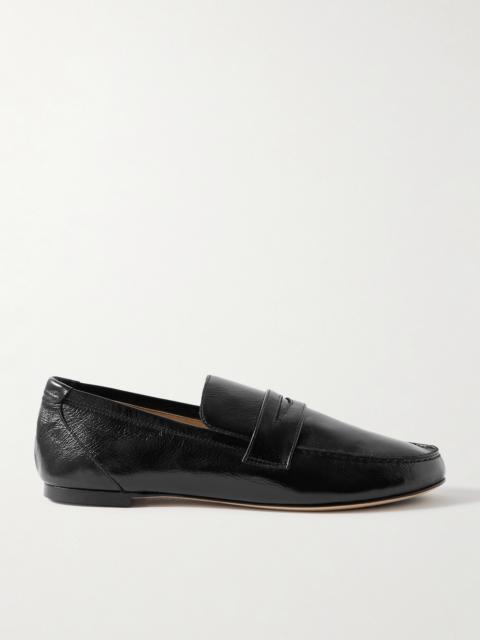 Crinkled-leather Loafers