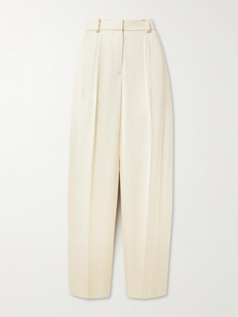Pleated Woven Wide-leg Pants