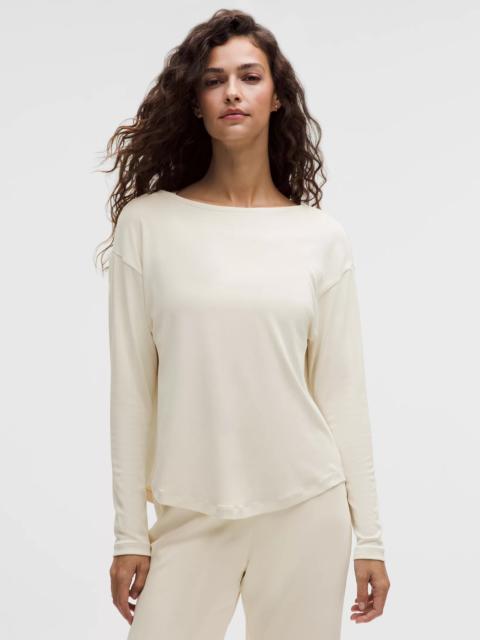 Drapey Softstreme Boatneck Long-Sleeve Shirt