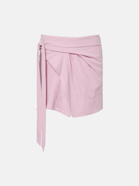 Berenice draped cotton wrap skirt