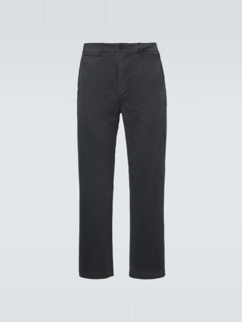 Cotton straight chinos
