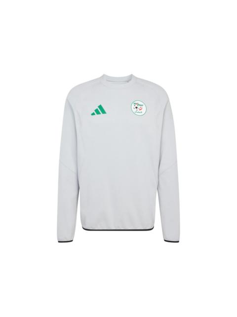 adidas Algeria Tiro Tech Crew Sweatshirt Team Light Grey