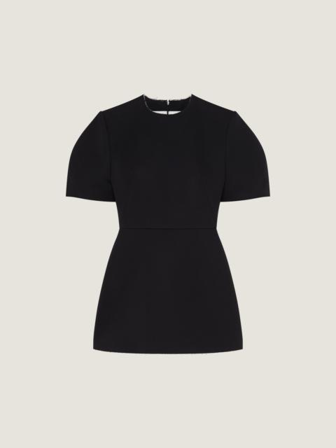 COCOON MINI DRESS IN WOOL