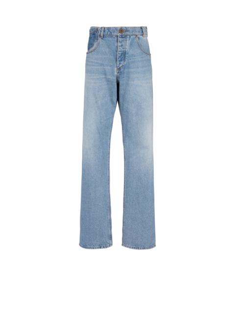 Jeans in contrast-effect denim