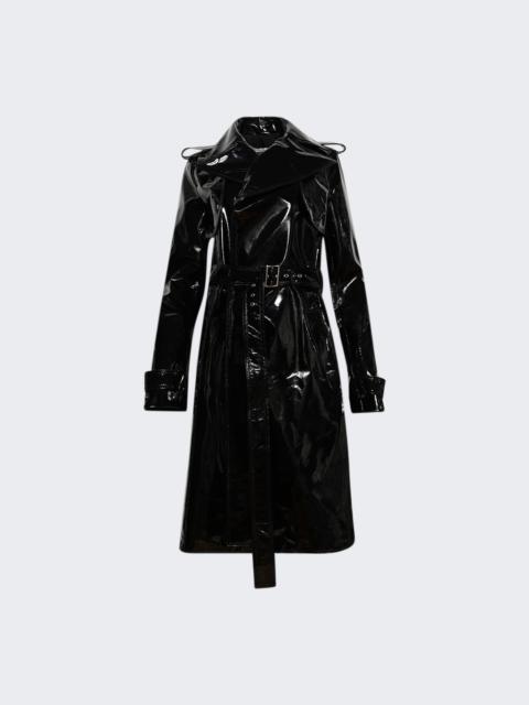 Leather Trench Coat Black