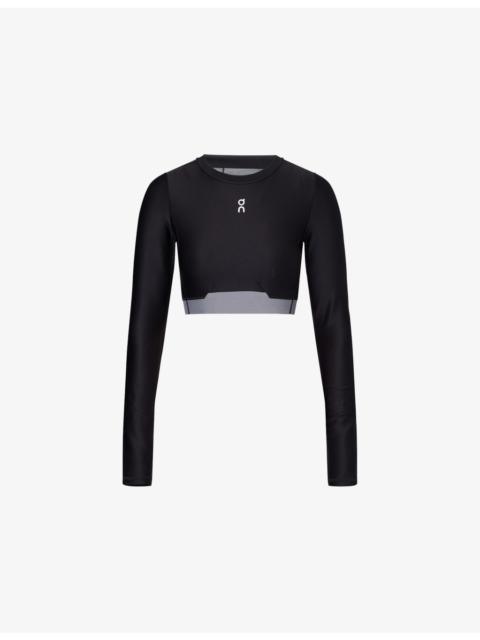 Train Logo-Embroidered Woven Top