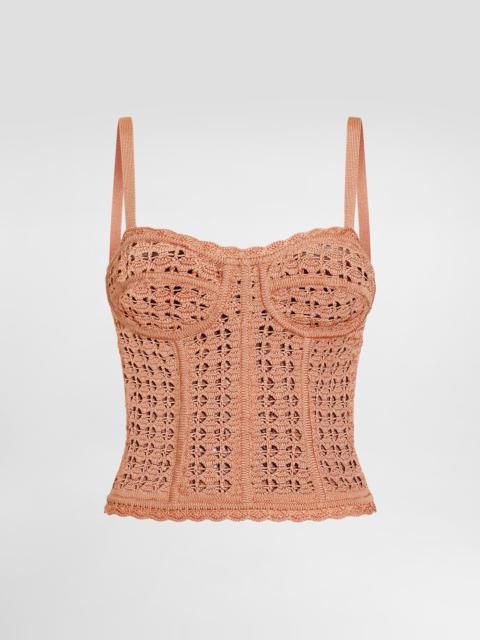Viscose  bustier tank top