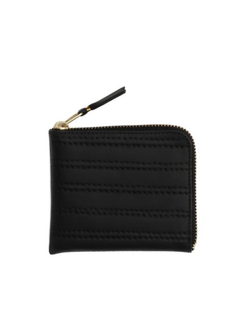 stitched-detail zipped wallet