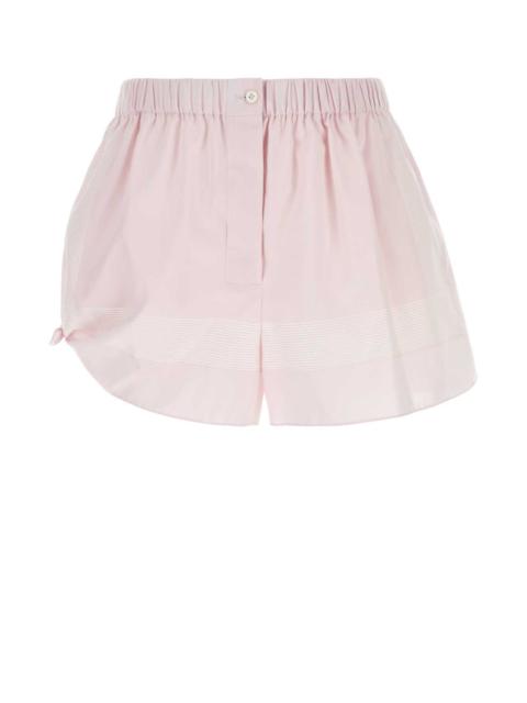 Prada Women Pastel Pink Cotton Shorts
