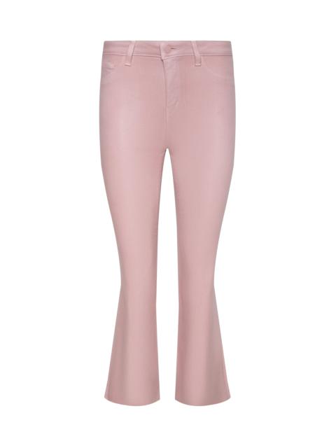 Kendra Coated Cropped Flare Jean