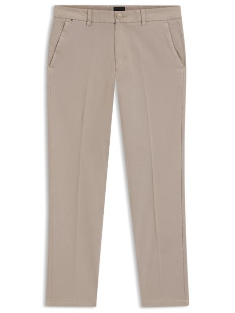 SLIM-FIT TROUSERS IN STRETCH-COTTON TWILL