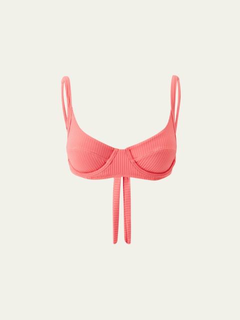 Noto Ribbed Bikini Top